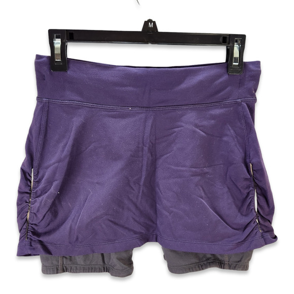 Athleta Contender Story Skort Shorts Small Purple Lined Compression Activewear - Picture 1 of 6